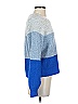 Evereve Color Block Blue Pullover Sweater Size S - photo 3