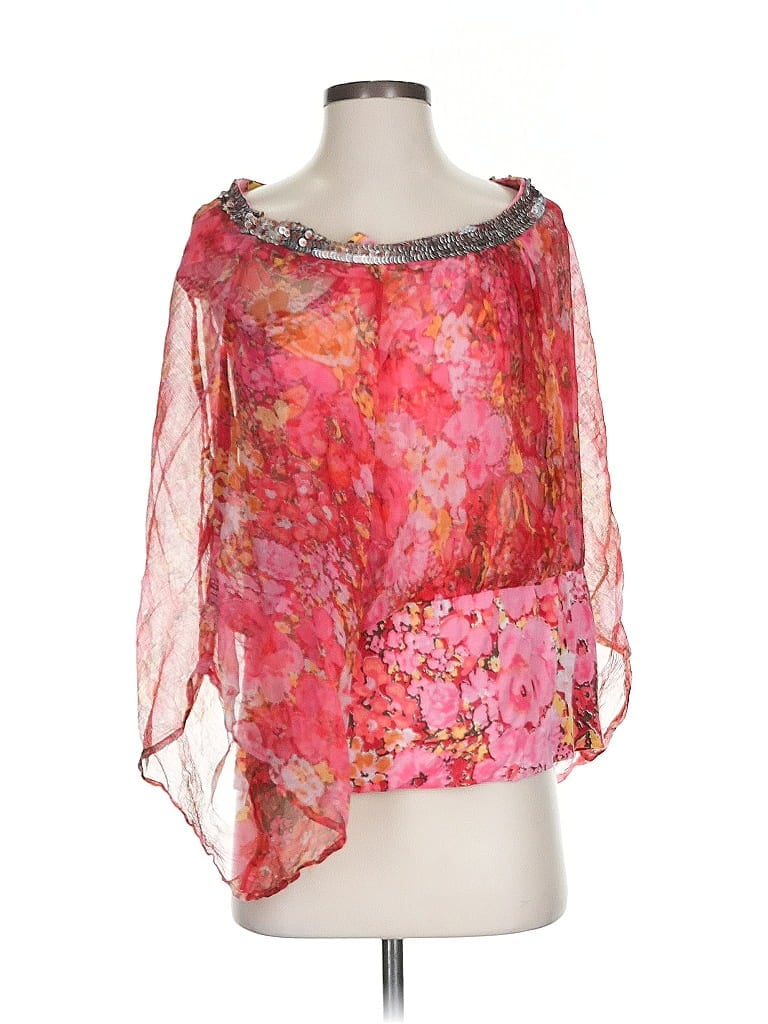 Pre-owned Alberto Makali 3/4 Sleeve Blouse In Pink