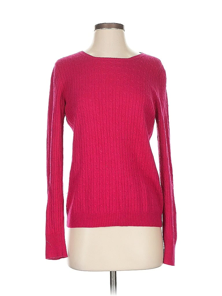 Pre-owned J.crew Factory Store Wool Pullover Sweater In Pink