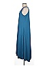 LOGO by Lori Goldstein Solid Blue Casual Dress Size M - photo 4