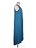 LOGO by Lori Goldstein Solid Blue Casual Dress Size M - photo 3