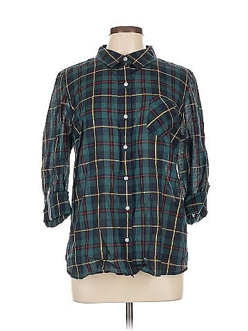 Tommy Hilfiger 3/4 Sleeve Button-Down Shirt (view 1)