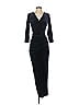 Betsy & Adam Black Blue Cocktail Dress Size 4 - photo 1