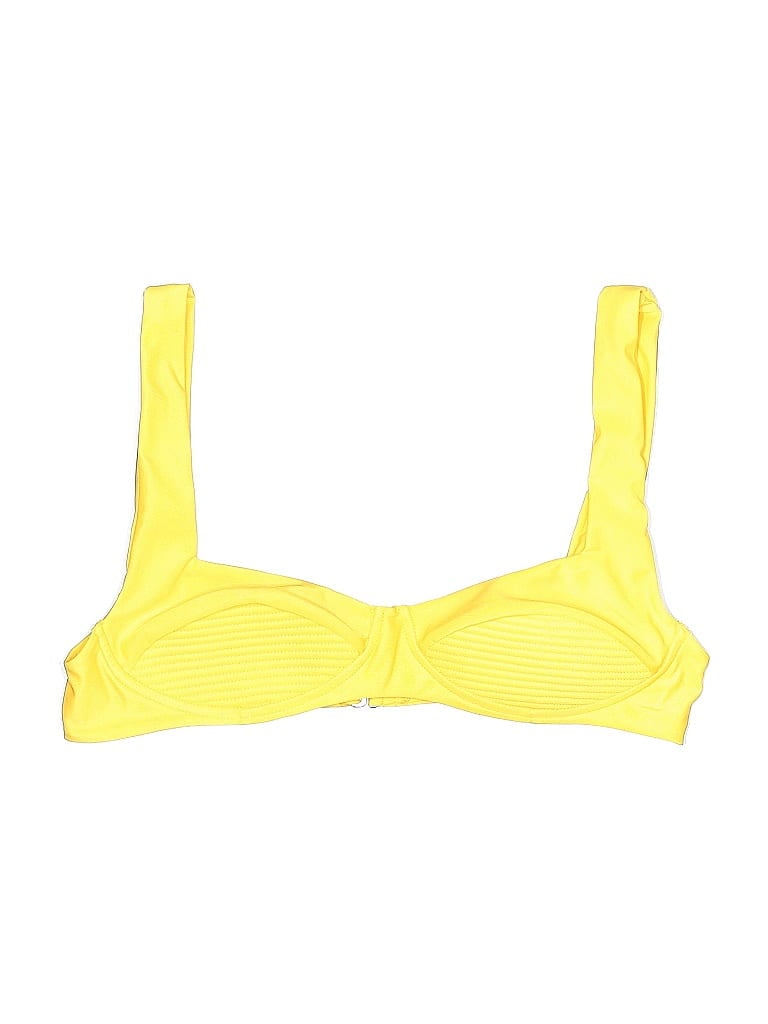 Click to view more detailed imagery on our partner's website Pre-owned Lovers & Friends Swimsuit Top Yellow Swimwear