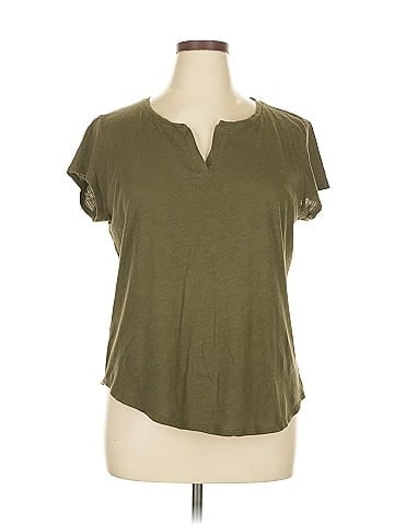 Soho JEANS NEW YORK & COMPANY Short Sleeve Henley (view 1)