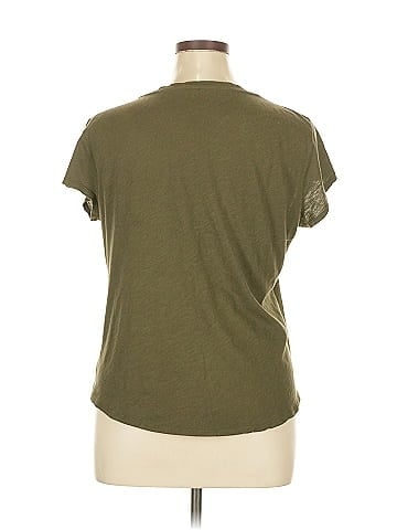 Soho JEANS NEW YORK & COMPANY Short Sleeve Henley (view 2)