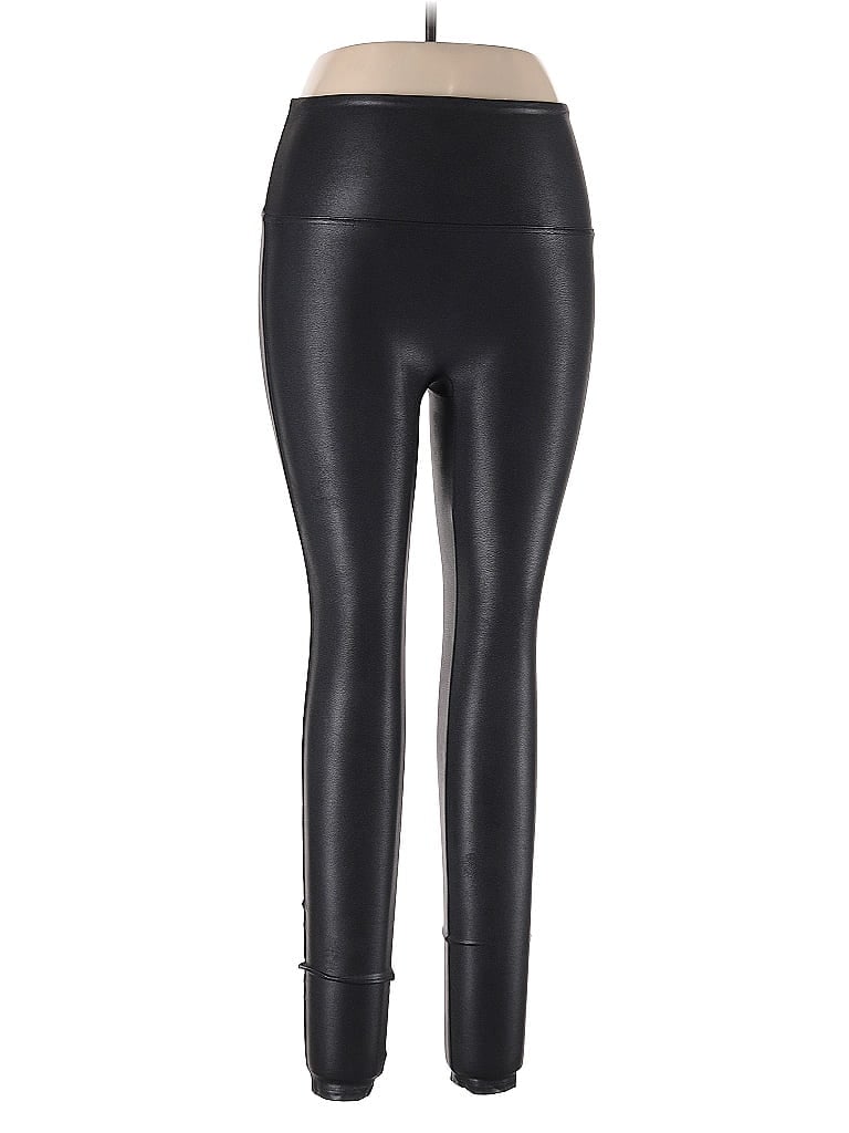 SPANX Black Faux Leather Pants Size L - photo 1