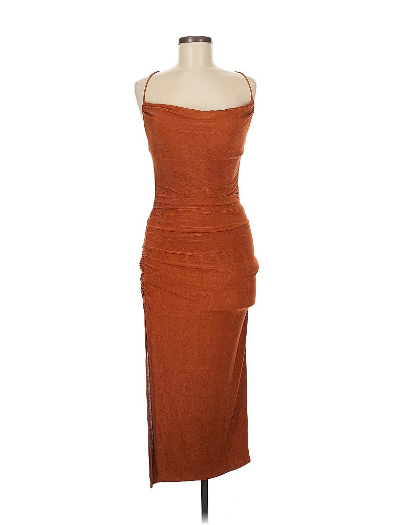 Hello Molly 100% Polyester Brown Cocktail Dress Size 6 - photo 1