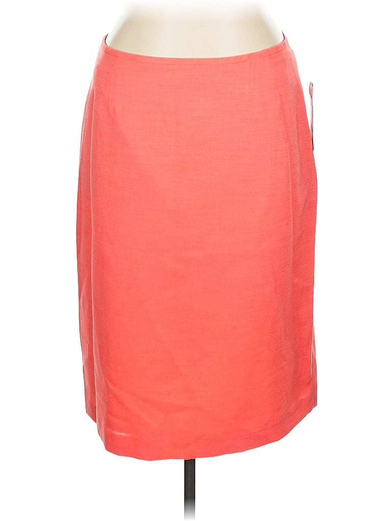 Suite 7 100% Polyester Solid Orange Casual Skirt Size 16 - photo 1