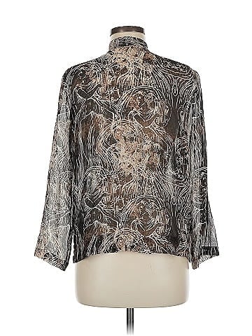 Chico's Design 3/4 Sleeve Silk Top (view 2)