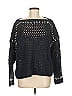 Lou & Grey Black Blue Pullover Sweater Size M - photo 1