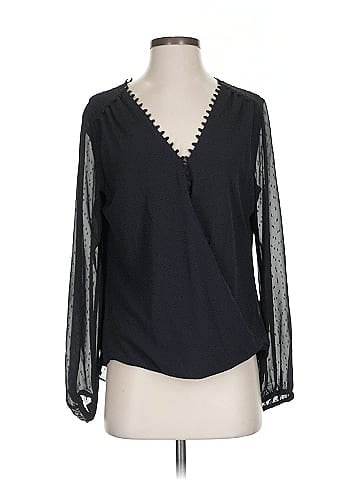 White House Black Market Long Sleeve Blouse (view 1)