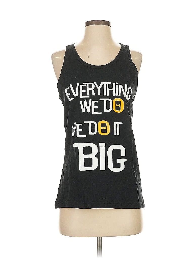 Pre-owned American Apparel Sleeveless T-shirt In Black