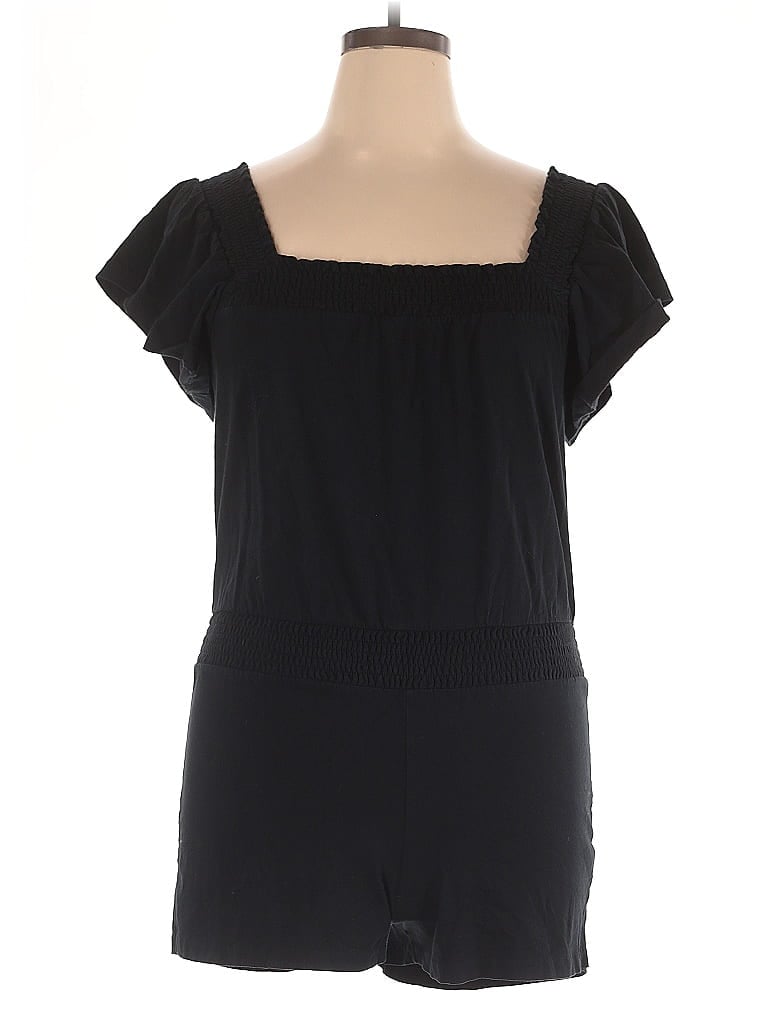 Pre-owned J.crew Factory Store Romper In Black
