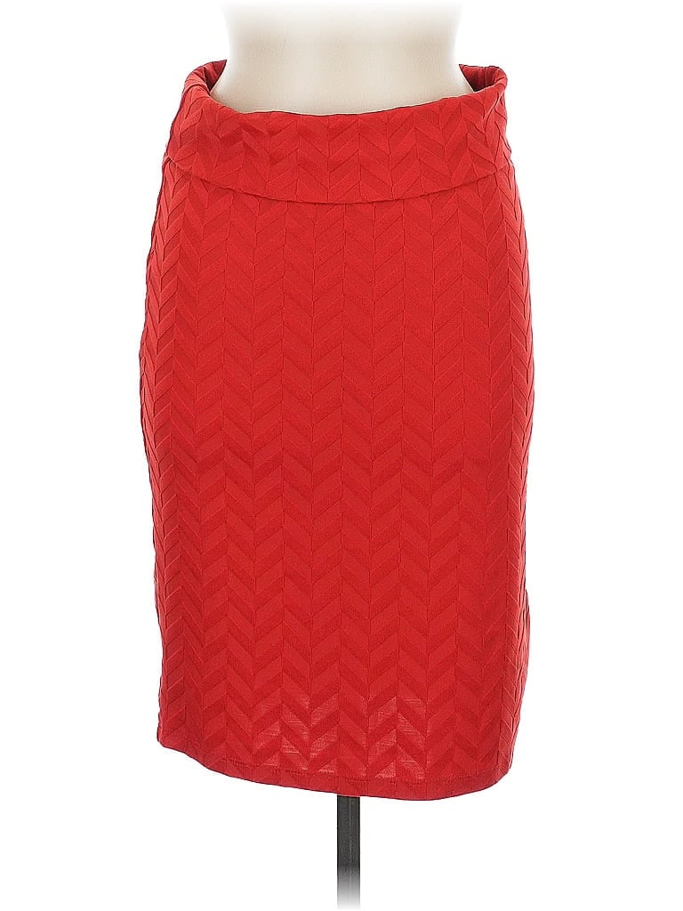 Pre-owned Lularoe Formal Skirt In Red