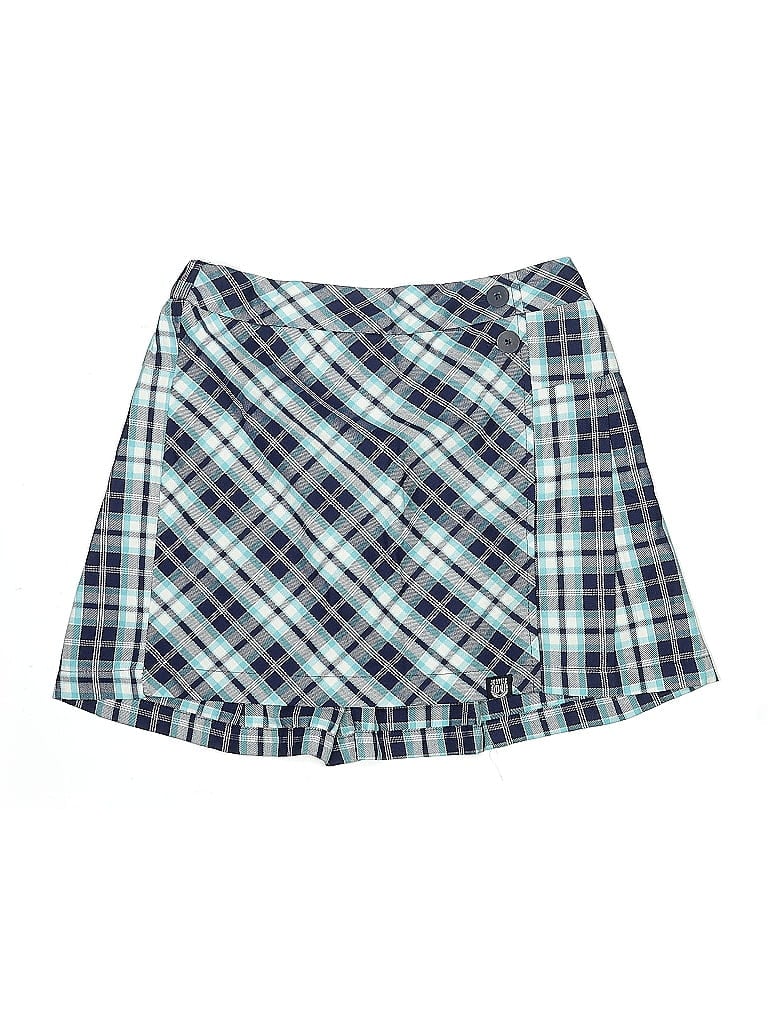 Justice Plaid Blue Skirt Size 16 - 18 - photo 1