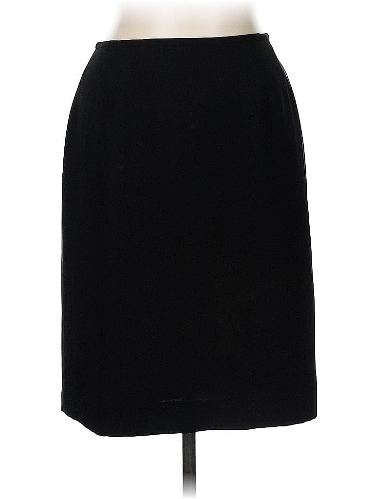 Pre-owned Kasper Formal Skirt In Black