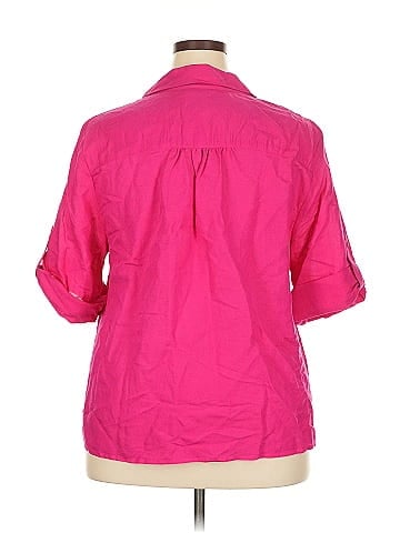 INC International Concepts 3/4 Sleeve Button-Down Shirt (view 2)