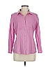 Ann Taylor Factory 100% Cotton Pink Long Sleeve Button-Down Shirt Size 8 - photo 1