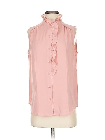 Anne Klein Sleeveless Button-Down Shirt (view 1)