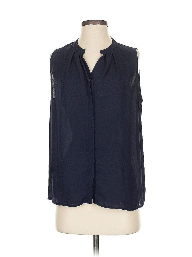 Collective Concepts 100% Polyester Blue Sleeveless Blouse Size S - photo 1