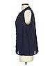 Collective Concepts 100% Polyester Blue Sleeveless Blouse Size S - photo 4