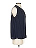 Collective Concepts 100% Polyester Blue Sleeveless Blouse Size S - photo 3