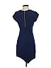 Assorted Brands Solid Blue Casual Dress Size XS - photo 2