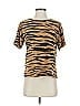 LNA 100% Cotton Animal Print Brown Short Sleeve T-Shirt Size XS - photo 1