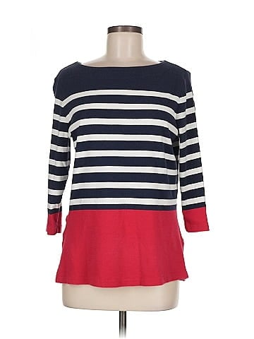 Christopher & Banks 3/4 Sleeve T-Shirt (view 1)