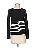 Nicole Miller Color Block Stripes Black Pullover Sweater Size P (petite) - photo 1