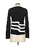 Nicole Miller Color Block Stripes Black Pullover Sweater Size P (petite) - photo 2