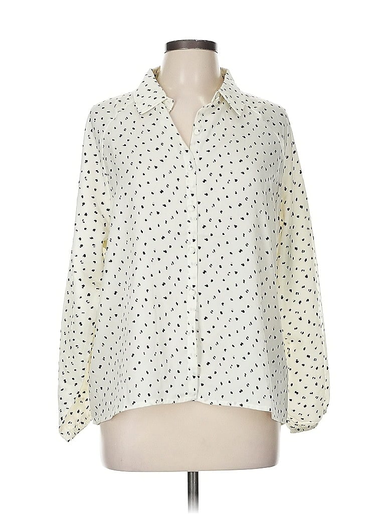 OAT Pre-owned Long Sleeve Blouse In White