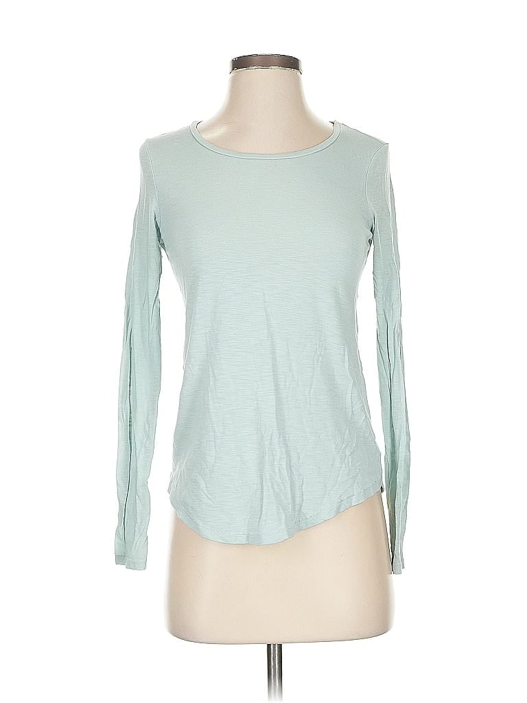 Pre-owned Aerie Long Sleeve T-shirt In Blue