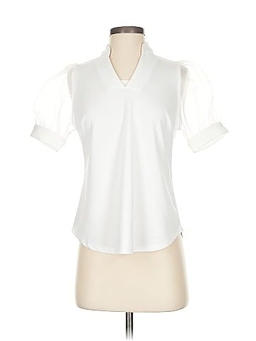 7th Avenue Design Studio New York & Company Short Sleeve Blouse (view 1)