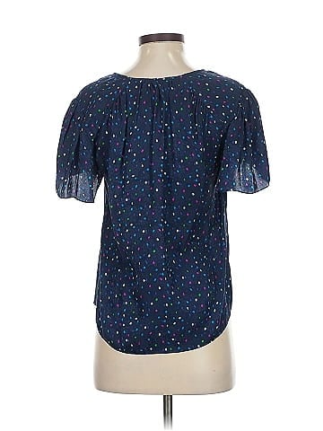 Rebecca Taylor Short Sleeve Silk Top (view 2)