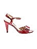 Cavallini Color Block Red Heels Size 9 1/2 - photo 1