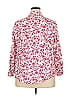 Woman Within Floral Pink 3/4 Sleeve Blouse Size 18 - photo 2