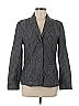 Spiegel 100% Cotton Stripes Gray Blazer Size 8 - photo 1