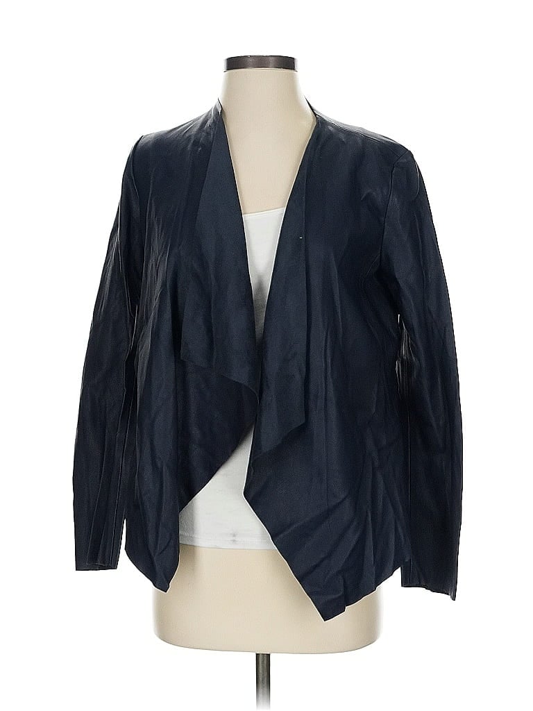 Pre-owned Zara Basic Blazer Jacket In Blue