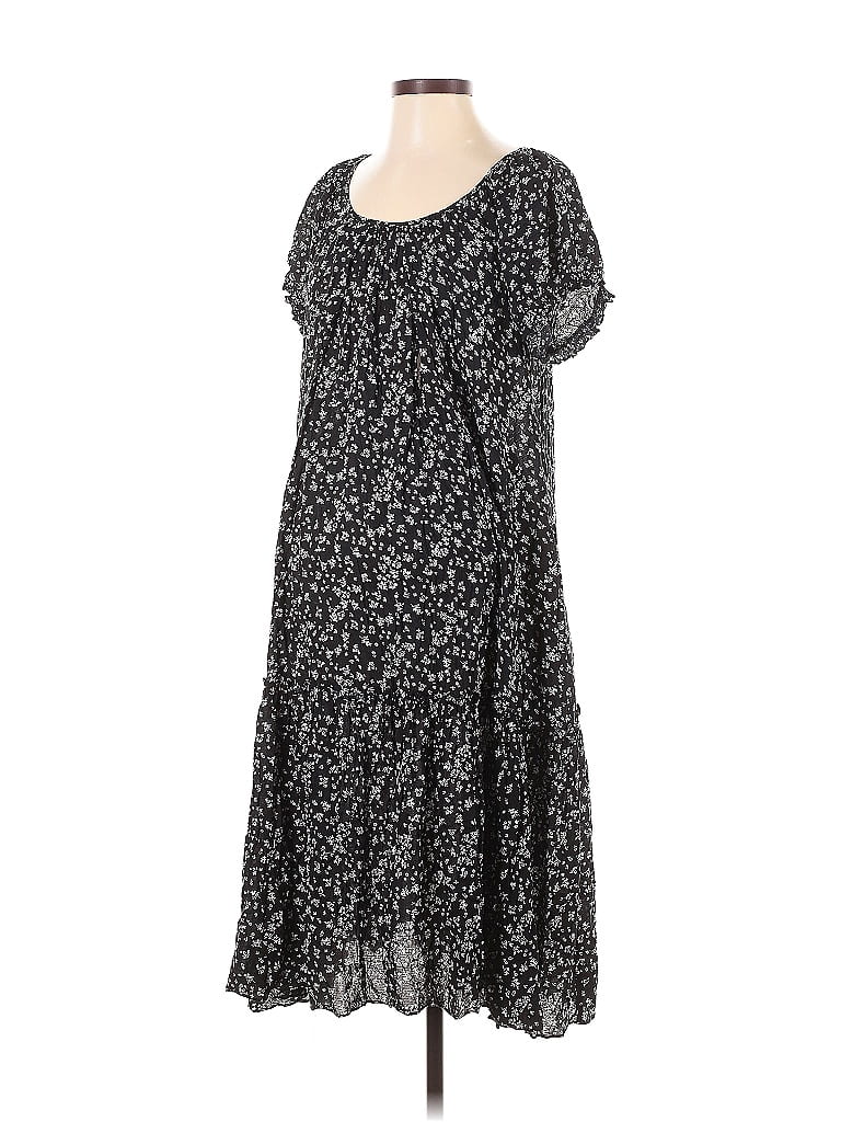 Hatch 100% Rayon Stars Black Casual Dress Size Sm Maternity (1) - photo 1