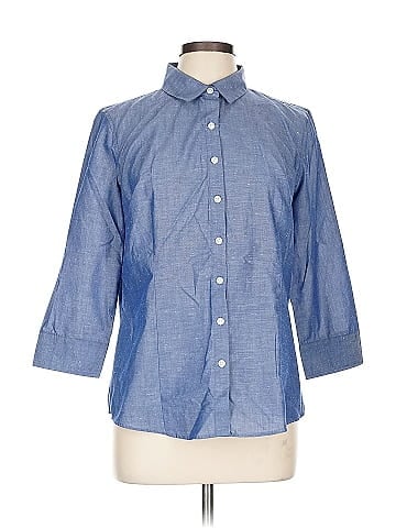 Van Heusen 3/4 Sleeve Button-Down Shirt (view 1)