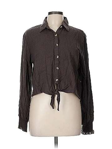 Kensie Long Sleeve Button-Down Shirt (view 1)