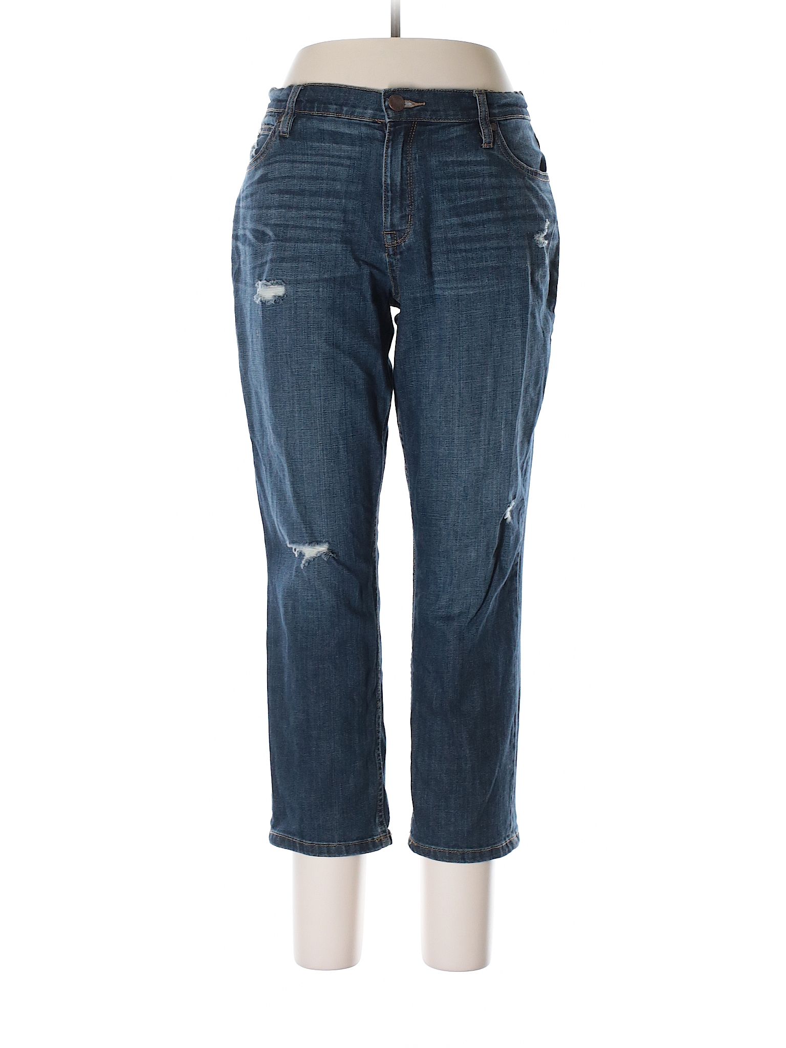 a.n.a. A New Approach Solid Dark Blue Jeans Size 12 - 72% off | thredUP