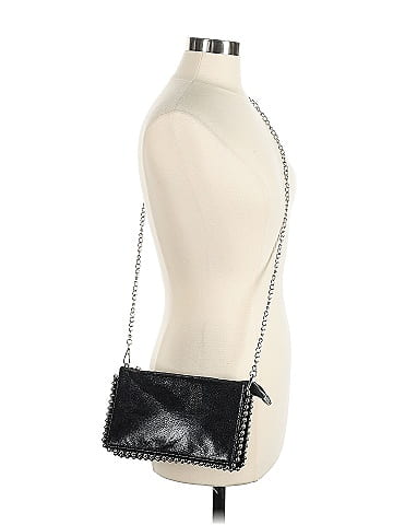 Unbranded Solid Black Crossbody Bag One size