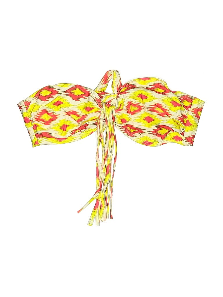 Calypso St. Barth 100% Polyester Yellow Swimsuit Top Size M - photo 1
