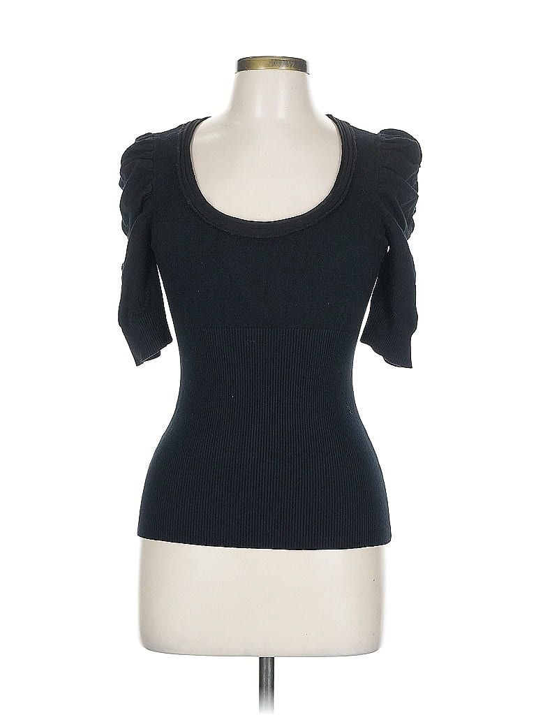 Pre-owned Inc International Concepts 3/4 Sleeve T-shirt In Black