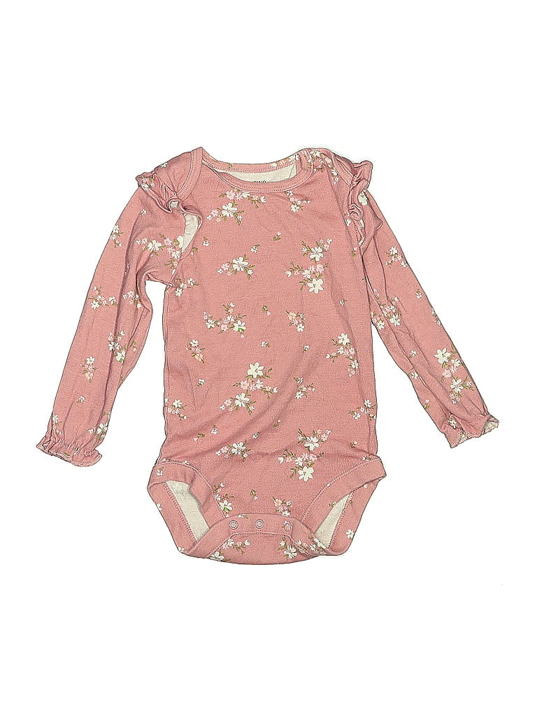 Pre-owned Gymboree Kids' Long Sleeve Onesie In Pink