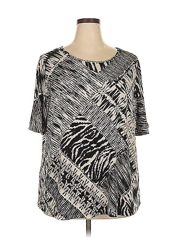 Susan Graver Short Sleeve Blouse (view 1)