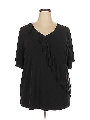 Susan Graver Short Sleeve Blouse (view 1)